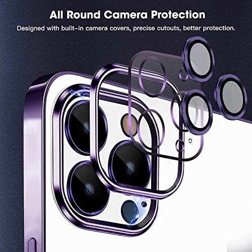 CINCH Designed for iPhone 14 Pro Max Cover| Electroplated Case Individual  Camera Protection Lens Back Cover Case for iPhone 14 Pro Max Cover