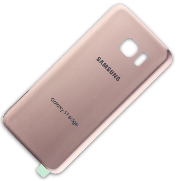 Original Samsung Galaxy S7 Edge Back Glass Panel Rose Gold