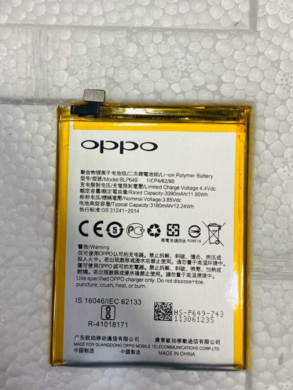 Original Battery For Oppo A83 BLP649 3180 mAh