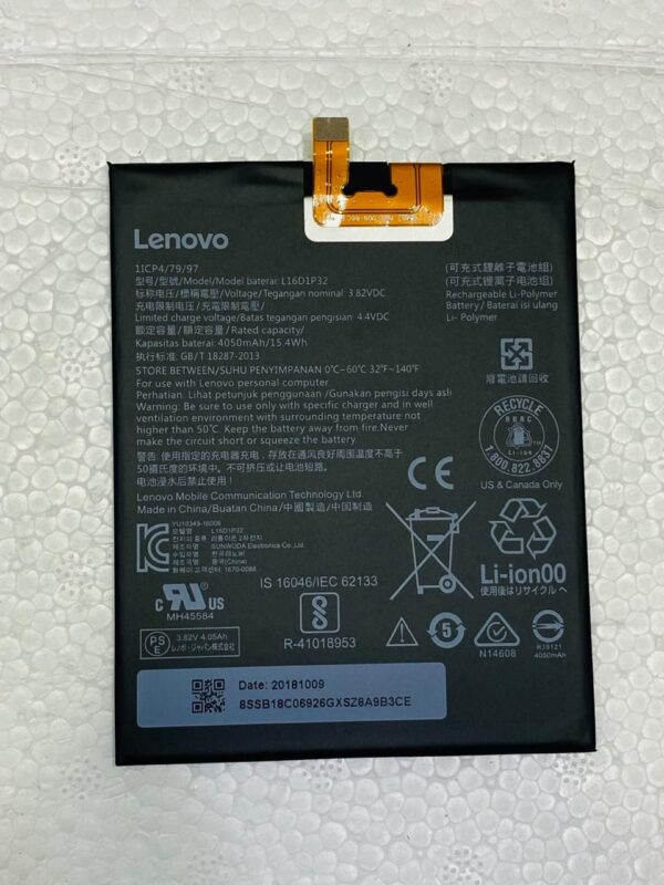 Original Battery For Lenovo Phab 2 L16D1P32 4050 mAh