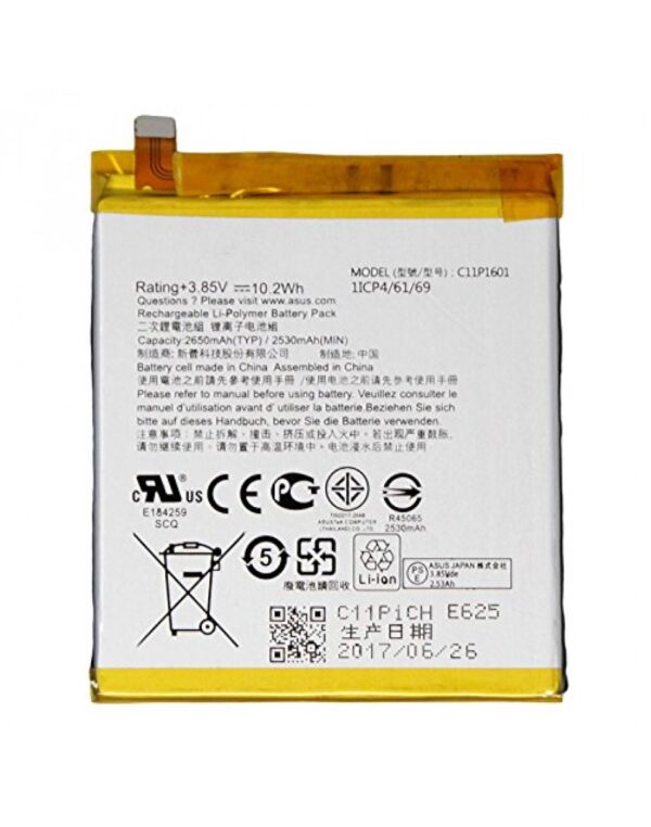 Original Battery For Asus Zenfone 3 ZE520KL C11P1601 2650mAh