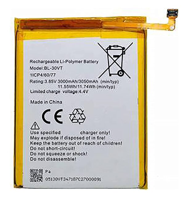 Original Battery For Tecno I5 BL-30VT 3050mAh