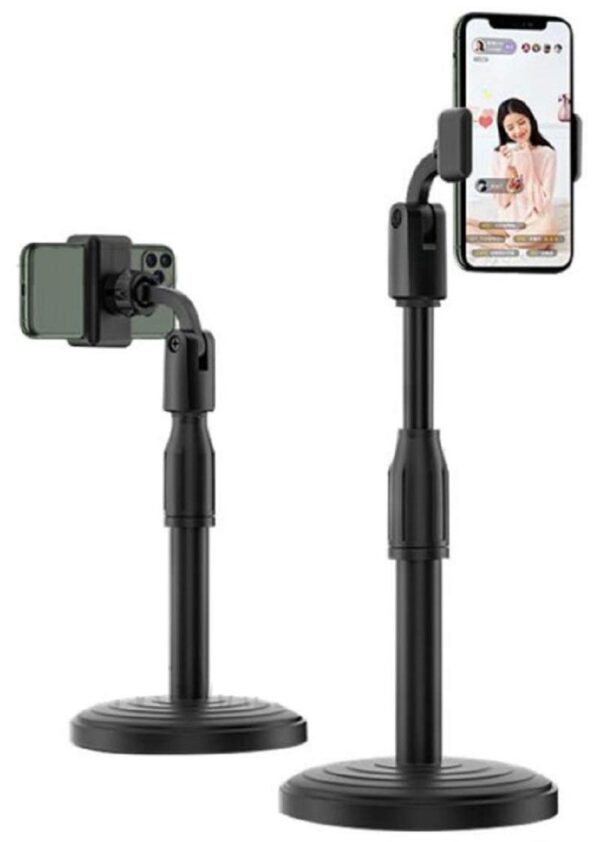 Adjustable Mobile Stand Desktop Mobile Holder for Online Classes Video Recording Compatible with Smartphones