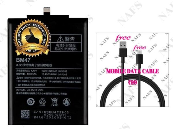 Original BM47 Original Battery for Xiaomi Redmi 3/3s Prime/ 3 Pro with 3 Months Warranty