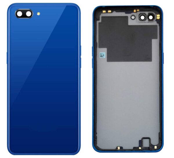 Original Back Panel Back Door Panel Back Body Cover Panel for Realme C1 : Blue (with Logo)
