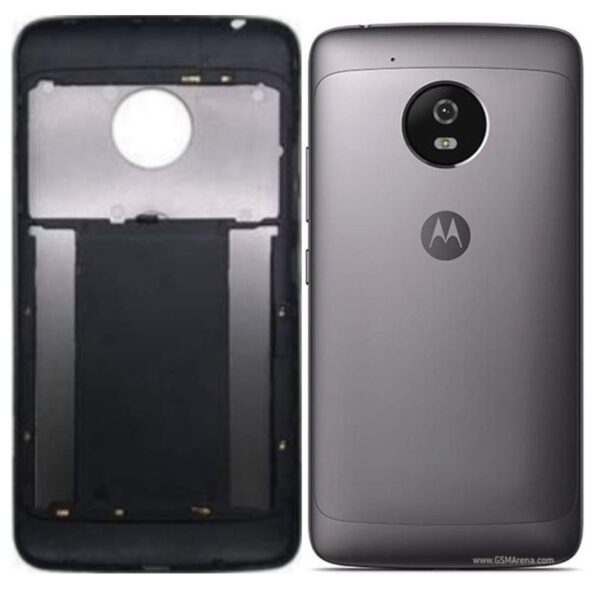 Original Back Door Housing Cover Panel Mettel Body for Motorola Moto G5 XT1672, XT1676 Black