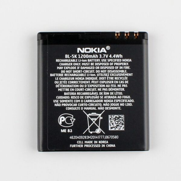 Original Battery for Nokia N85 Battery BL-5K