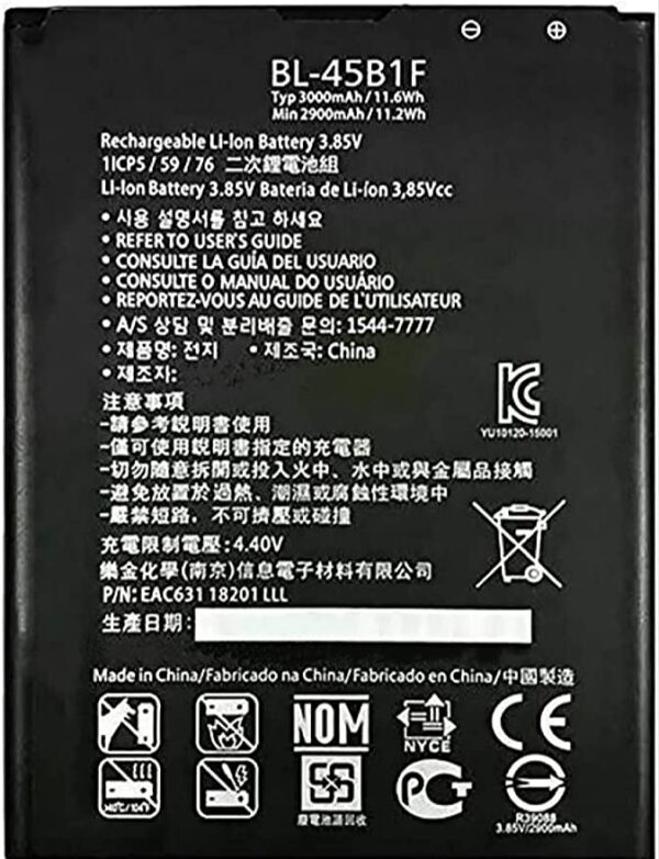 Orignal Mobile Battery for LG V10 (BL-45B1F)