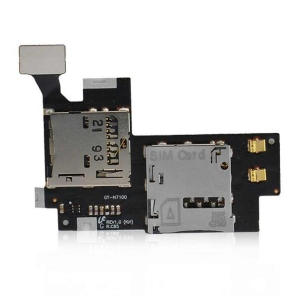 Original SIM Card Connector for Samsung N7100 Note 2 (memory card connector with Flex Cable)