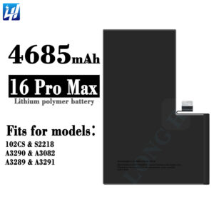 Factory Hot Selling Mobile Phone Battery for iPhone 16 Pro Max Lithium Polymer Rechargeable